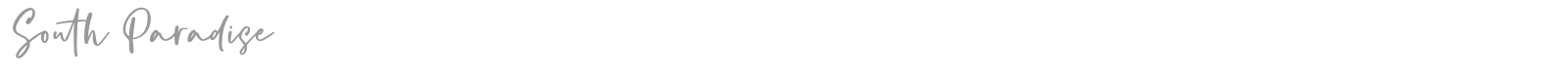 South Paradise font preview